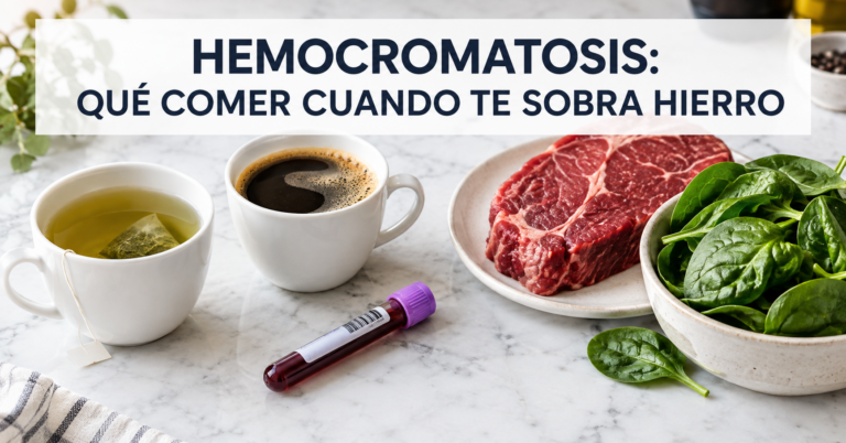 Hemocromatosis y dieta: qué comer cuando te sobra hierro